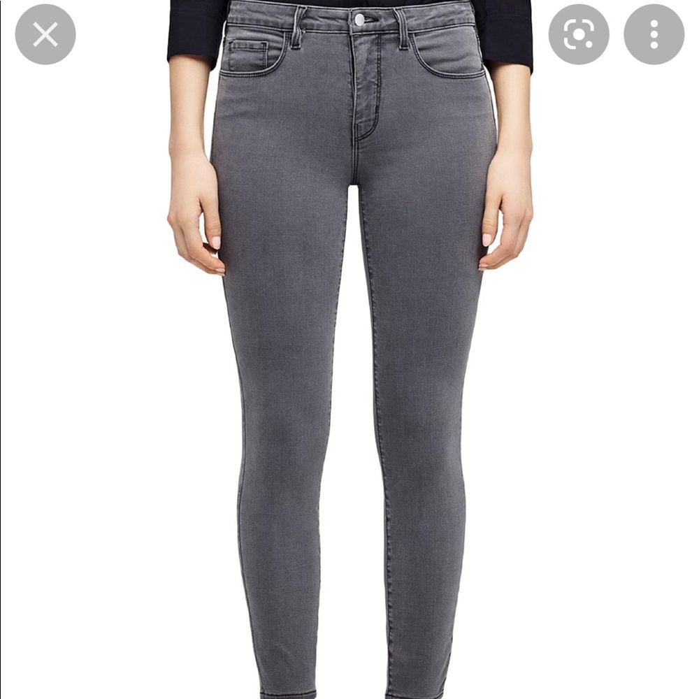 l'agence margot high rise skinny taille haute etriort gray 24